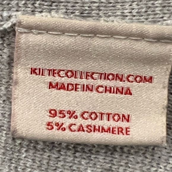 Kilte Los Angeles gray cotton cashmere wide leg pants size (2) Medium - Picture 7 of 10